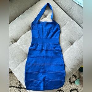 Bebe halter bodycon dress size M